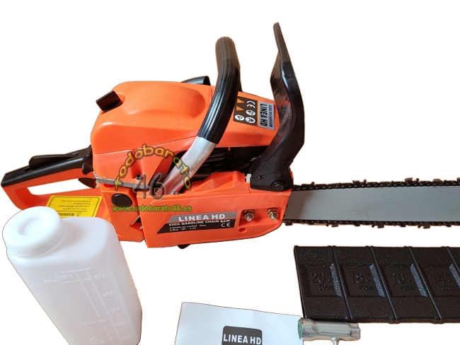 MOTOSIERRA Línea HD de gasolina 52CC 3.2cv, espada de 50cm de corte