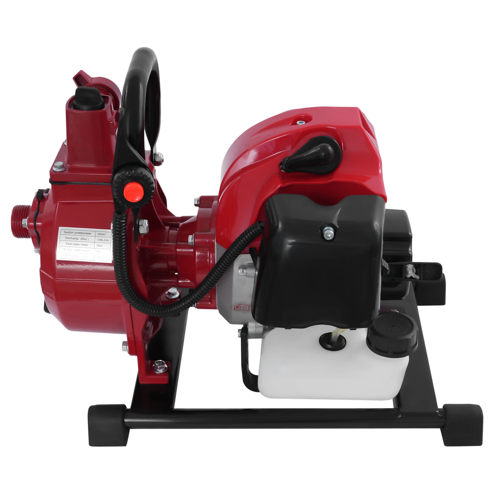 Bomba de agua a gasolina motor 1,7hp con caudal 10m3/h