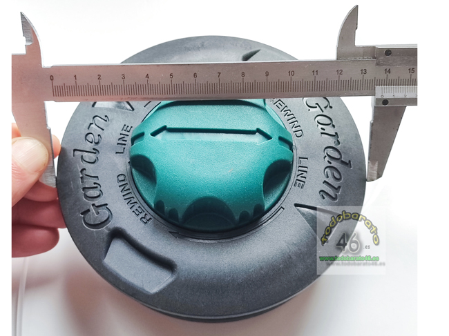 Cabezal de hilo para desbrozadora universal automatico M10x1,25 montaje de hilo fácil
