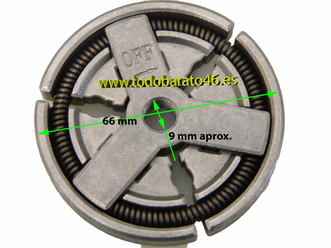 Embrague para motosierra linea hd, smash, garland, bracos, german kraft, german force, hyundai hyc5620