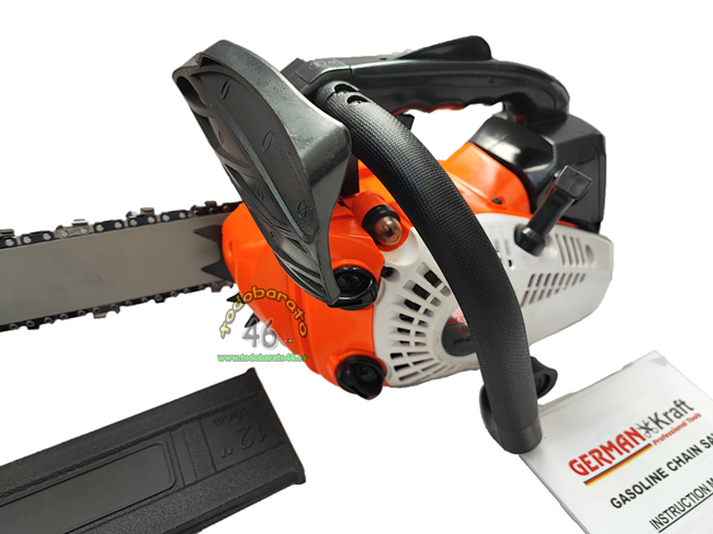 Motosierra de poda german kraft de 25cc con 1,7cv de potencia y 30cm de espada
