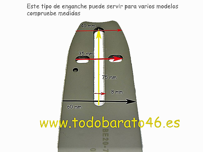 Espada de motosierra 16 pulgadas de cadena 3/8 con 57 eslabones y calibre 1,3 mm para Gardenline, Husqvarna, Jonsered, Mc Culloch, Solo o Stiga Tales, Garden/GGP
