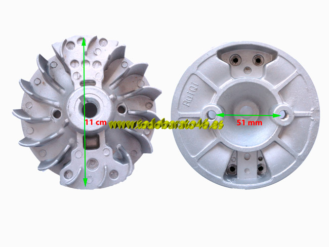 Volante magnético para desbrozadora Linea HD, 43cc, 52cc, Mitsubishi TL43/TL52, Bracog, TCK Garden, bucher kraft, itools