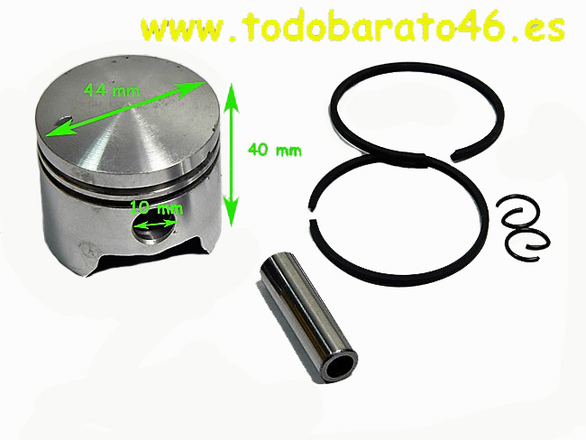 piston desbrozadora 44mm
