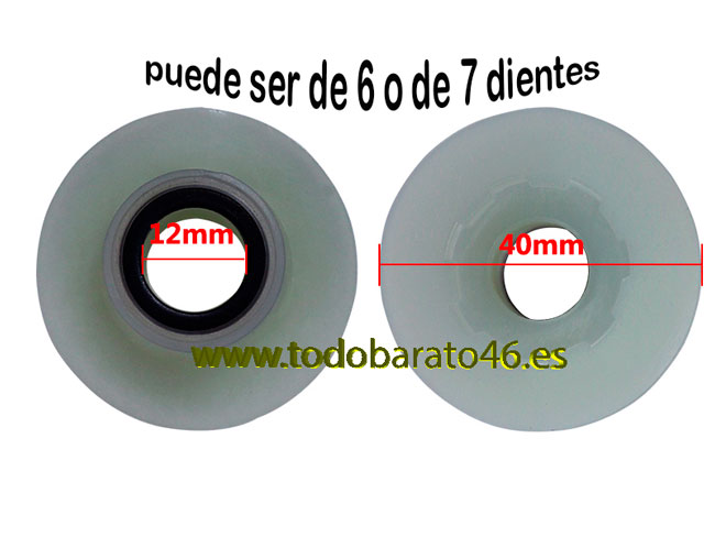 Engranaje bomba aceite para motosierras linea hd, smash, garland, ecogreen, german kraft, chinas de 43 y 52cc