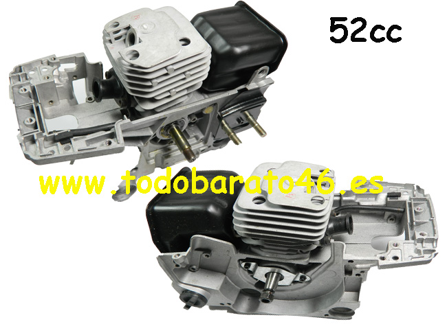 Motor para motosierras linea hd 52cc, smash, garland, german force, german kraft, repuestos de motor de motosierra cilindrada