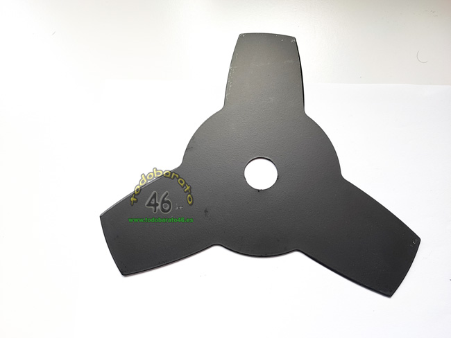 Cuchilla para desbrozadora 3 puntas para desbrozadora 43cc y 52cc: LINEA HD, STIHL, POWER PLUS, STYL, GARLAND y mas modelos