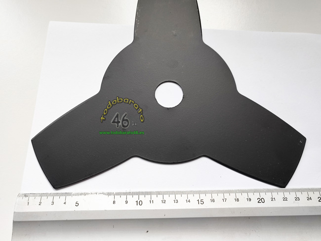 Cuchilla para desbrozadora 3 puntas para desbrozadora 43cc y 52cc: LINEA HD, STIHL, POWER PLUS, STYL, GARLAND y mas modelos