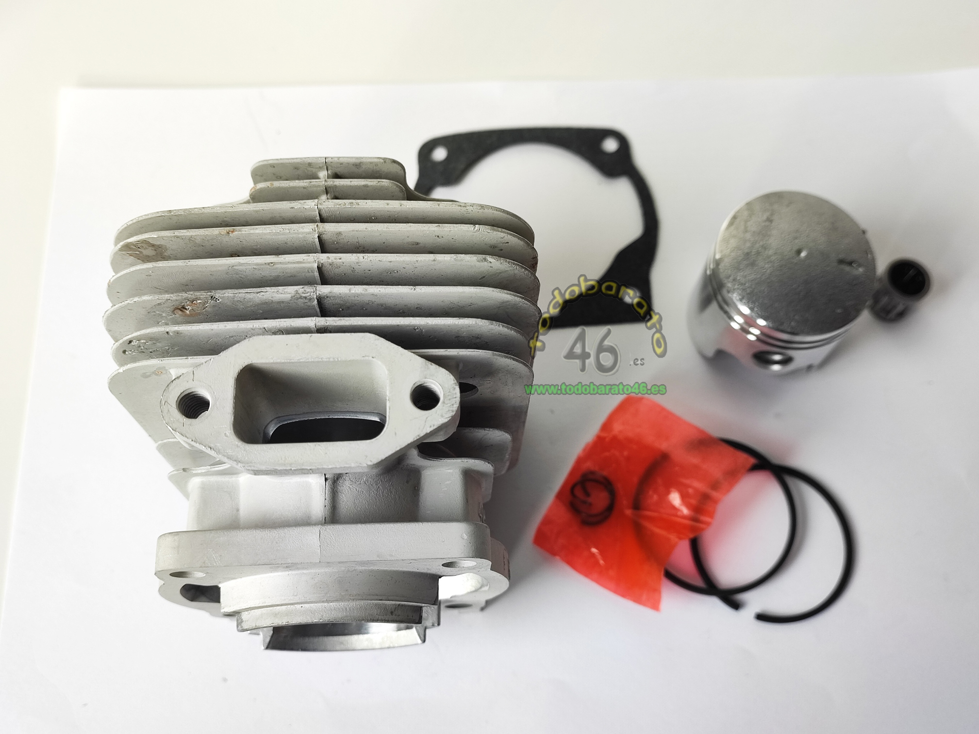 Kit cilindro-pistón 40mm para desbrozadora de 43cc; Voltor 2240, linea hd, style, mitshubishi, garland