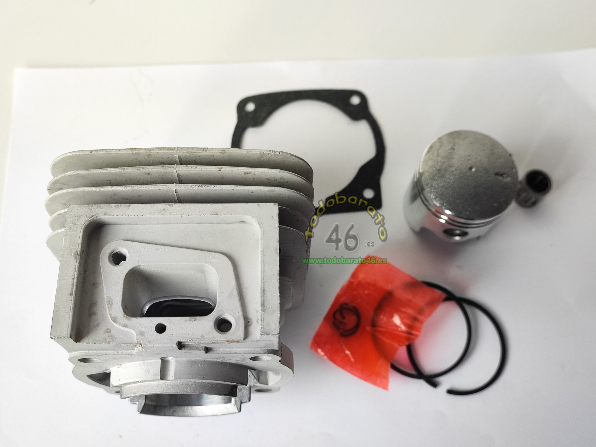 Kit cilindro-pistón 40mm para desbrozadora de 43cc; Voltor 2240, linea hd, style, mitshubishi, garland