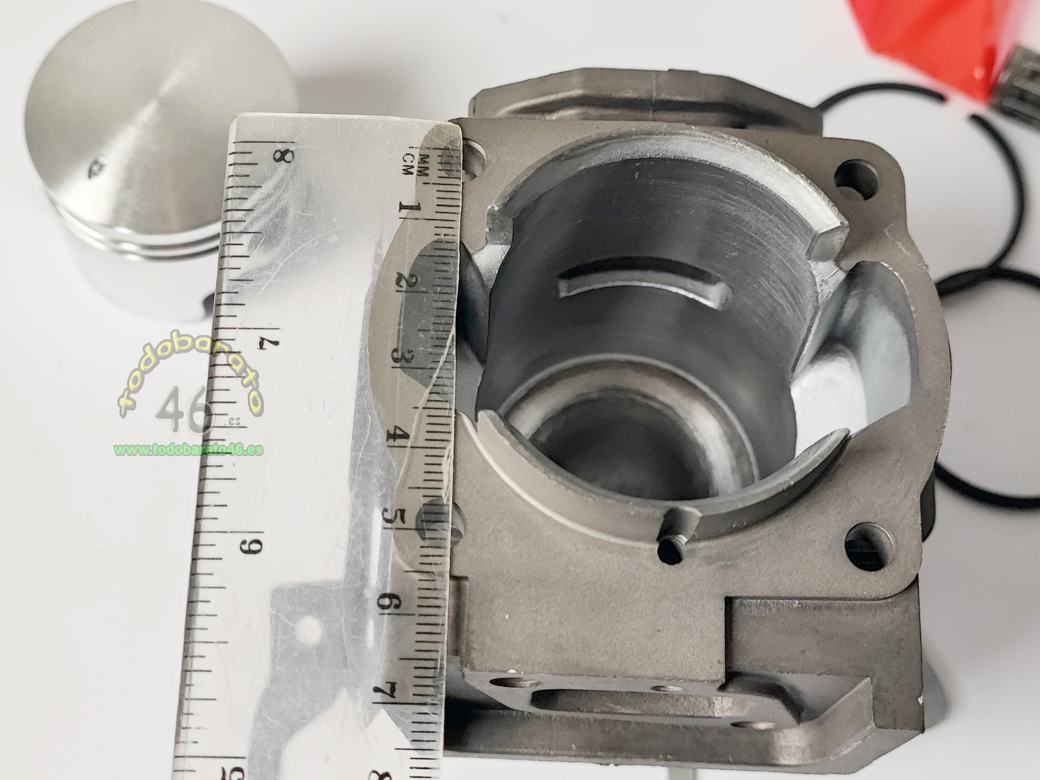 Kit cilindro y pistón diámetro 44 mm para desbrozadora; Este kit es para desbrozadoras de 52cc, linea hd, bracog, stan werk, garland