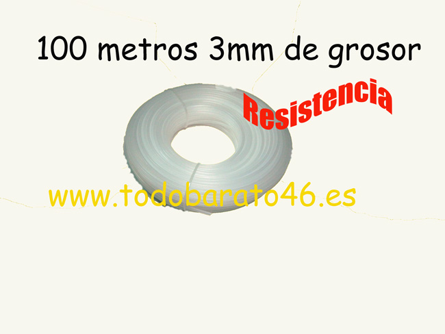Hilo Nylon resistente, válido para varias desbrozadoras, LINEA HD